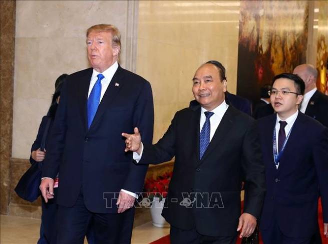 Thủ tướng Chính phủ Nguyễn Xuân Phúc hội kiến với Tổng thống Hoa Kỳ Donald Trump