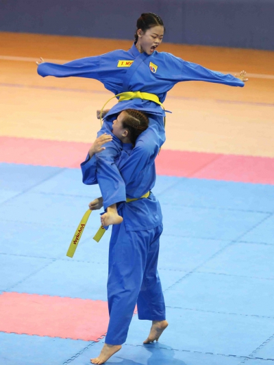 Những bóng hồng dũng mãnh trên thảm đấu Giải Vô địch Vovinam toàn quốc 2020