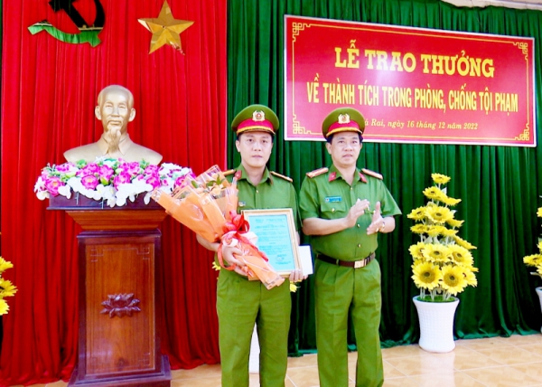 Công an thị xã Giá Rai được “thưởng nóng”