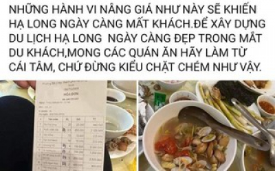 Xác minh thông tin nhà hàng ở Bãi Cháy bị du khách tố &quot;chặt chém&quot; ngày Tết