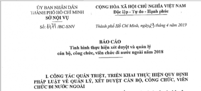 Một cán bộ Tổng Công ty Nông nghiệp Sài Gòn đi nước ngoài 11 lần trong năm