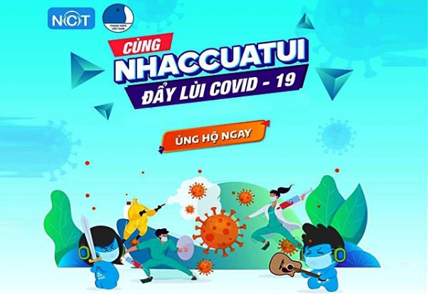 Nghe nhạc trực tuyến ủng hộ đẩy lùi Covid-19