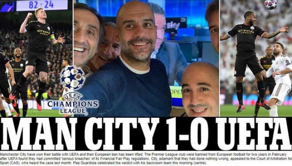 Man City thoát án phạt Champions League, châu Âu sốc nặng