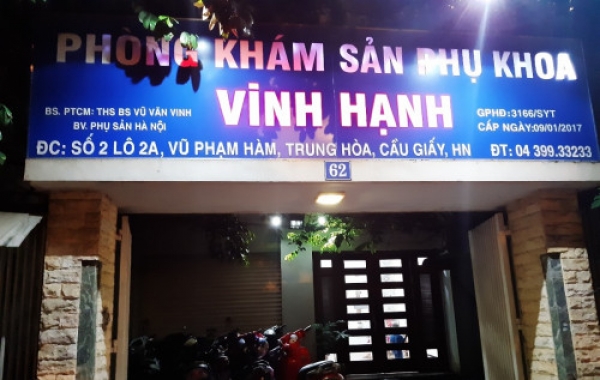 Phòng khám sản phụ khoa Vinh Hạnh vô tư sai luật?