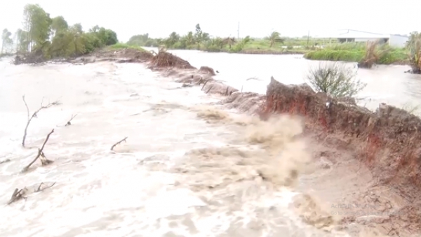 Kiên Giang tập trung khắc phục vỡ đê biển Tây