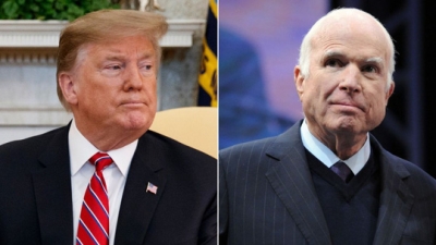 Ông Trump bất ngờ công kích Thượng nghị sĩ McCain quá cố