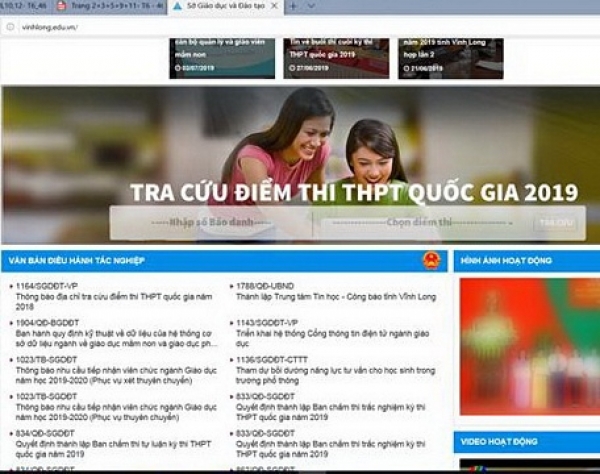 Địa chỉ tra cứu điểm thi THPT quốc gia 2019