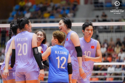 Thắng Đ&agrave;i Loan (Trung Quốc), tuyển b&oacute;ng chuyền nữ Việt Nam l&ecirc;n hạng 30 thế giới