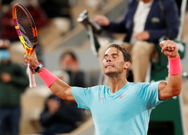 Rafael Nadal chinh phục Grand Slam thứ 20