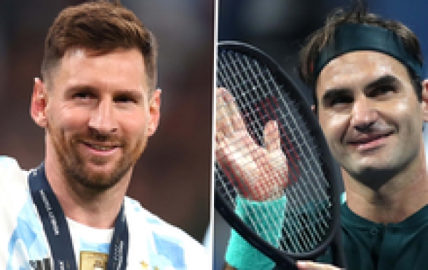 Federer làm điều đặc biệt khi Messi lọt tốp 100 VIP thế giới