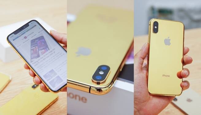 Xuất hiện iPhone XS phiên bản vàng 24K ở Việt Nam