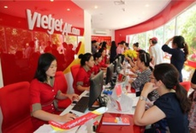 Doanh thu hãng hàng không Vietjet tăng 24%