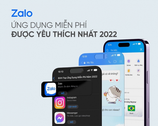 Zalo vào tốp ứng dụng được yêu thích nhất năm 2022