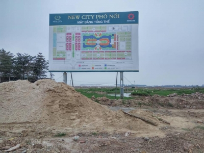 Dự án New City Phố Nối: Chấm dứt mọi hoạt động giao dịch!