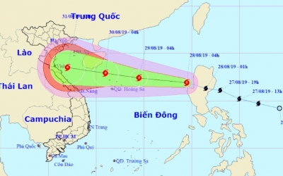 Bão Podul vào Biển Đông, giật cấp 12 hướng vào Bắc Trung bộ