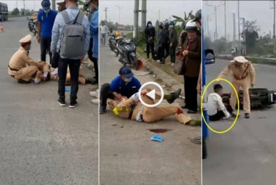 Vụ "thông chốt", tông gãy chân, tay thượng úy CSGT: Khởi tố 2 thiếu niên