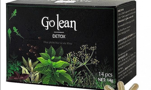 Thu hồi lô thực phẩm bảo vệ sức khỏe Go Lean Detox chứa chất cấm