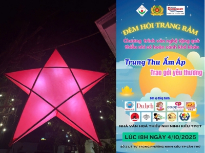Cần Thơ: Chung tay mang niềm vui cho trẻ em nghèo trong “Đêm hội Trăng rằm”
