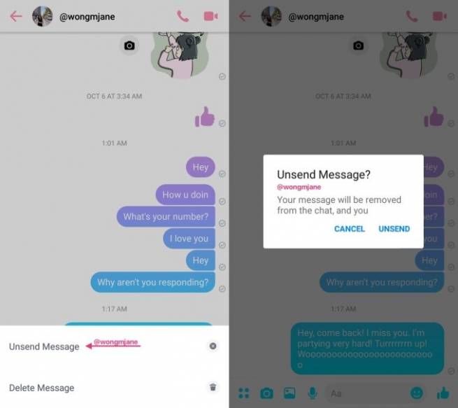 Facebook sắp ra mắt t&iacute;nh năng thu hồi tin nhắn cho Messenger