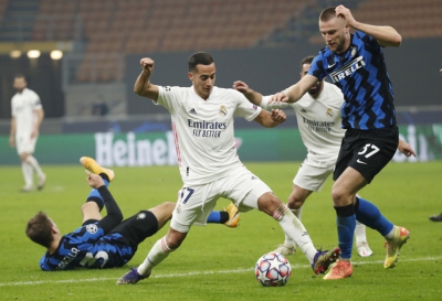 Thẻ đỏ tai hại, Inter Milan trắng tay trước Real Madrid trên sân nhà